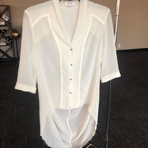 Helmet Lang Hi-Lo Blouse